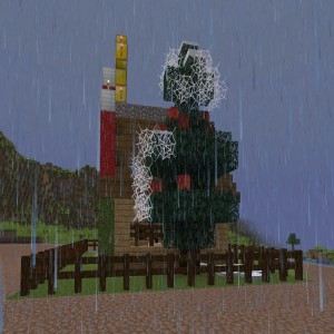 Krippe mit Baum